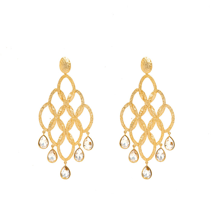 ARETES CROPS CIRCLE CHANDELIER CRISTAL