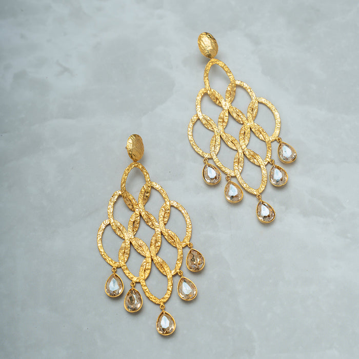 ARETES CROPS CIRCLE CHANDELIER CRISTAL
