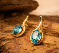 ARETES LAGARTIJAS CRISTAL