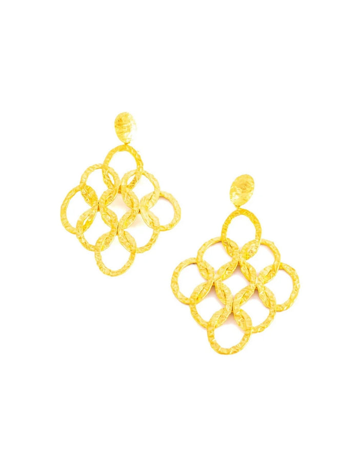 Aretes Crops Circle Chandelier - Fondo Blanco